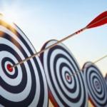 arrows hit bullseye on target